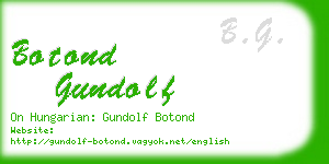 botond gundolf business card